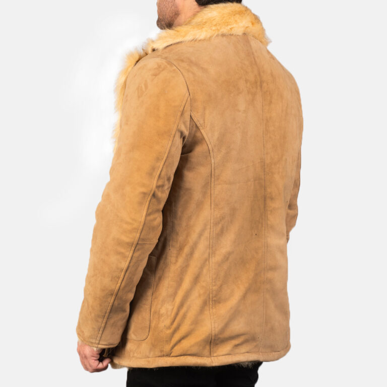 Mens Furlong Beige Leather Coat7917-8-1580710437215